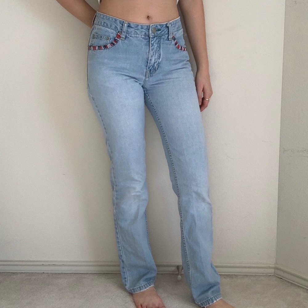 Vintage Y2K Tommy Hilfiger Mid Rise Bootcut Light Wash Jeans